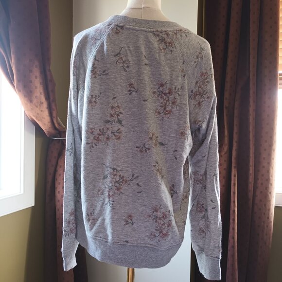 Garage Floral Gray Sweater - Picture 2 of 4